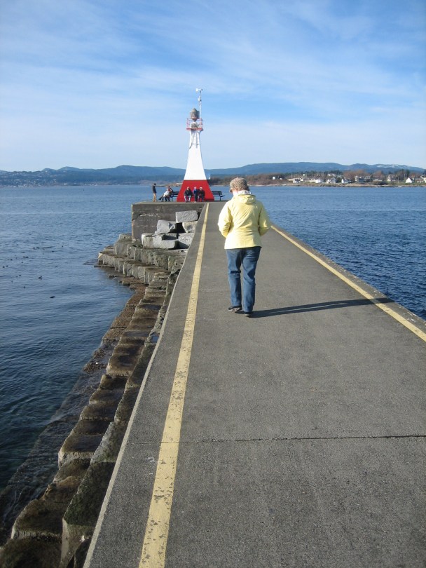 Ogden Point Lighthouse, Victoria, Vancouver Island, BC, Pacific Northwest