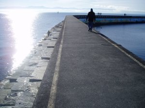 Ogden Point walking the edge