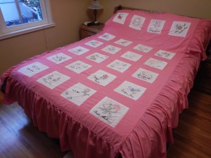 Silver Valley Ladies Club Canadian Centennial Friendship Bedspread