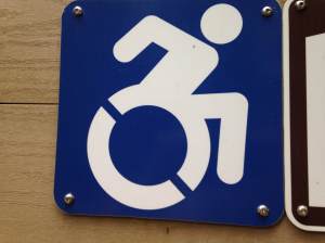 Accessibility Symbol Sign, Vancouver Island Island Victoria BC Pacific Northwest