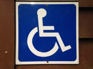 Accessibility Symbol Sign, Vancouver Island Island Victoria BC Pacific Northwest