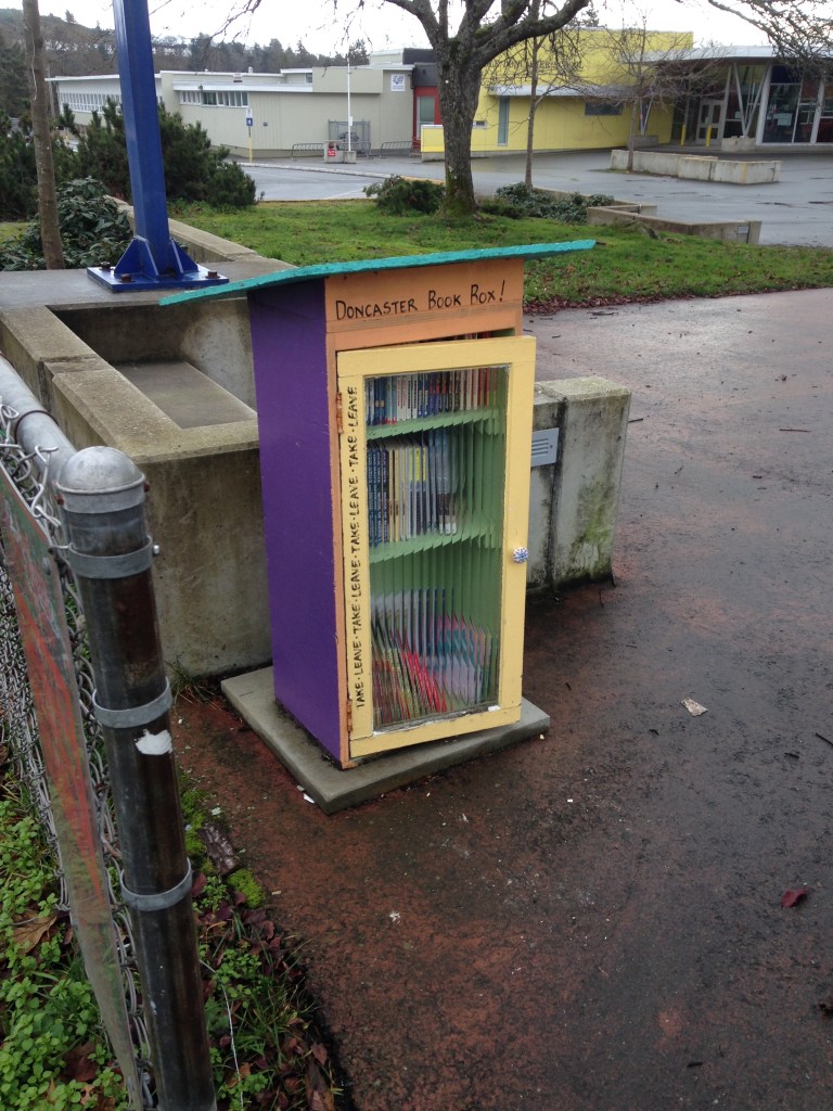 street library, book sharing, book exchange, public art, free little library, take a book, public art, Victoria, Vancouver Island, BC, Pacific Northwest