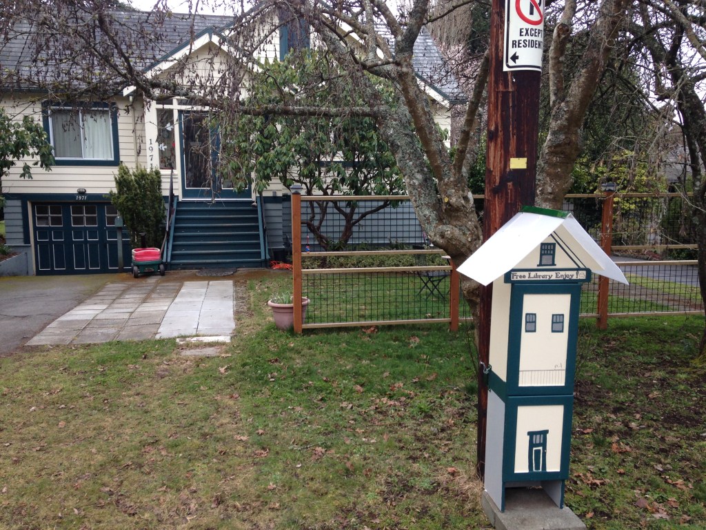 street library, book sharing, book exchange, public art, free little library, take a book, public art, Victoria, Vancouver Island, BC, Pacific Northwest