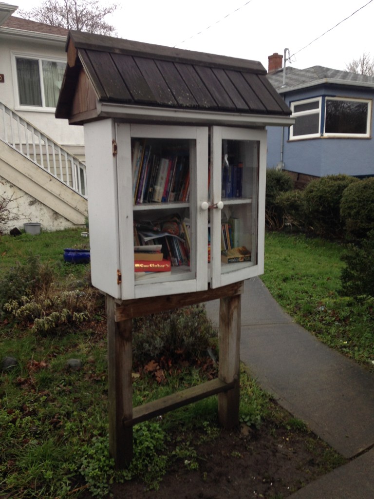 street library, book sharing, book exchange, public art, free little library, take a book, public art, Victoria, Vancouver Island, BC, Pacific Northwest
