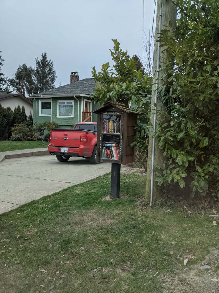 street library, book sharing, book exchange, public art, free little library, take a book, public art, Victoria, Vancouver Island, BC, Pacific Northwest